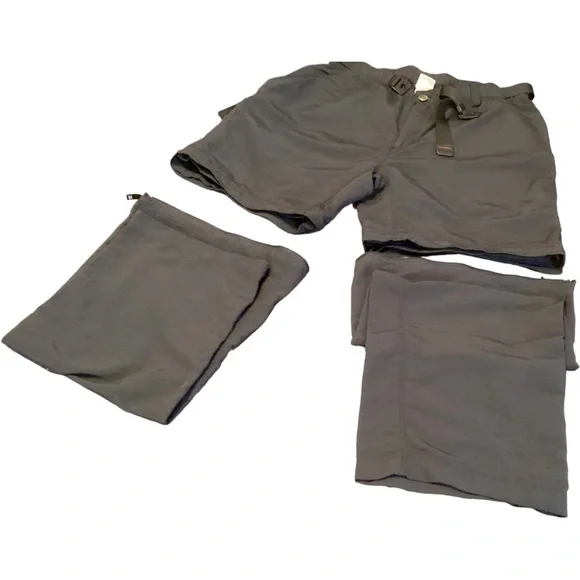 The North Face Women’s Zip Off Convertible Hiking Pockets Black Pants Size Large - Picture 15 of 16